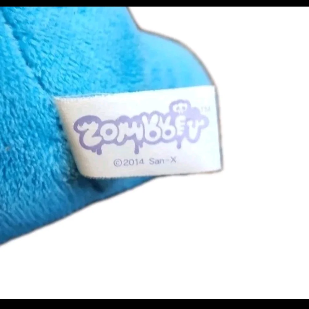San-X Zombbit Blue Bear Zombie Bunny Plush Toy Doll Kawaii Cute SanX Japan - Picture 7 of 7